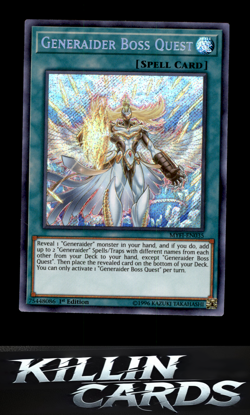1st Edition Generaider Boss Quest MYFI-EN035 Secret Rare Mystic Fighters YuGiOh - Image 1