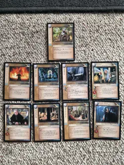 Lord Of The Rings TCG Series 1 The Fellowship Of The Ring GANDALF RARES 9 CARDS - Image 1