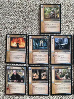 Lord Of The Rings TCG Series 1 The Fellowship Of The Ring GANDALF RARES 9 CARDS - Image 2