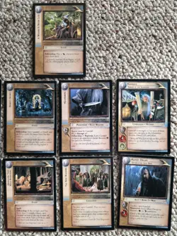 Lord Of The Rings TCG Series 1 The Fellowship Of The Ring GANDALF RARES 9 CARDS - Image 3
