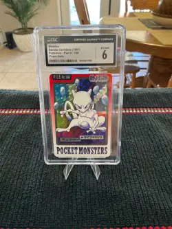 Mewtwo #150 Prism Holo Card Carddass Pokemon Card - Image 1