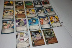 2002 NARUTO CCG - Super Rare, 18 Card Lot. 2 Super Rare Foils. No Doubles - Image 1