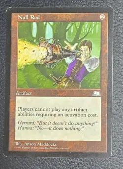 Null Rod Weatherlight Regular MTG LP Magic Card Vintage - Image 1