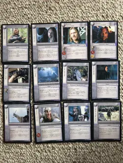 Lord Of The Rings TCG Series 1 The Fellowship Of The Ring Gondor RARES 12 CARDS - Image 1