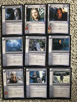 Lord Of The Rings TCG Series 1 The Fellowship Of The Ring Gondor RARES 12 CARDS - Image 3