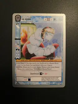 MetaZoo Ice Worm PLAYTESTER Seance 104/165 Non Holo Card (NM) - Image 1