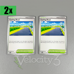 Pokemon TCG Stadium 2x Cards: CYCLING ROAD 157/165 Uncommon | SV-MEW 151 - Image 1