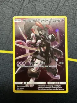 Pokemon Armored Mewtwo SM228 Promo Holo Card 2019 NM/M Condition - Image 1
