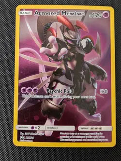 Pokemon Card - SM228 Armored Mewtwo Sun & Moon Black Star Promo Cosmos Holo - Image 1