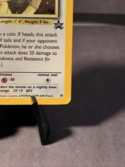 Pokemon TCG Meowth Black Star Promo Cards Holo Game Boy GB - Image 2
