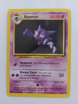 HAUNTER - Base Set - 29/102 - Uncommon - Pokemon Card Unlimited Edition LP - NM - Image 1
