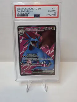 Pokemon Salamence EX Full Art Ultra Rare Card 177/159 Journey Together PSA 10 - Image 1