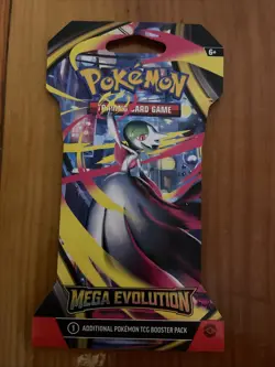 Pokemon Cards - Mega Evolution - SLEEVED BOOSTER PACK [10 Cards] - New Sealed - Image 1