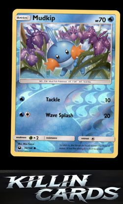 Reverse Holofoil Mudkip (33) 33/168 Pokemon Common SM - Celestial Storm Card NM - Image 1