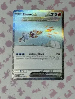 Eiscue ex 222/197 SV03 Obsidian Flames Holo LP Pokemon TCG Card - Image 1