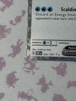 Eiscue ex 222/197 SV03 Obsidian Flames Holo LP Pokemon TCG Card - Image 3