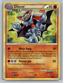 Pokemon TCG Gliscor Holo Heartgold Soulsilver Undaunted 4/90 MP Card - Image 1