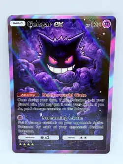 Pokemon Gengar Darkness Special #4 Doujin Kawaii Holo Illustration Art Card - Image 1