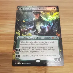 1x Recyclops, Eco-friendly - Garruk Relentless Secret Lair 2169 Foil MTG LP Pics - Image 1