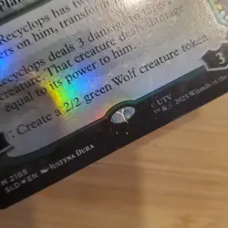 1x Recyclops, Eco-friendly - Garruk Relentless Secret Lair 2169 Foil MTG LP Pics - Image 3