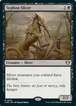 MTG Syphon Sliver, NM-Mint, English Commander Masters - Image 1