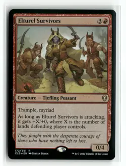 Elturel Survivors 172 Foil Battle for Baldur's Gate CLB MTG Magic - Image 1