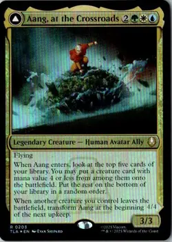 MTG, Aang, at the Crossroads NM Foil Avatar The Last Airbender - Image 1