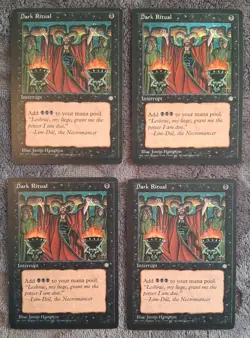MTG Ice Age - Dark Ritual (x4) - LP/NM - Image 1