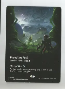 MTG, EOE, Rare, Land - Forest land, Breeding Pool - Image 1