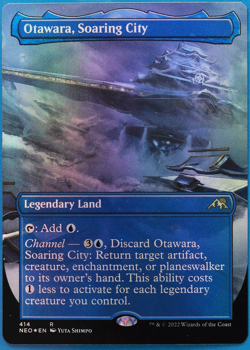 Otawara, Soaring City (Borderless 414) FOIL Kamigawa: Neon Dynasty NM (507234) - Image 1