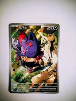 Pokemon Journey Together N's Zorua Promo Card 189 Promo N/M Or Better Condition - Image 1