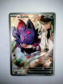 Pokemon Journey Together N's Zorua Promo Card 189 Promo N/M Or Better Condition - Image 2