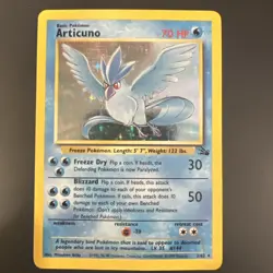 1999 Pokemon TCG Articuno Holo Rare Fossil Set Unlimited 2/62 WOTC Vintage HP - Image 1