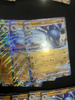 LOT OF 21 Pokemon Prismatic Evolutions Lucario EX Sam’s Club Jumbo Stamped Promo - Image 2
