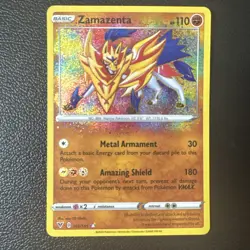 Pokemon Zamazenta Amazing Rare SWSH Vivid Voltage 102/185 NM English - Image 1