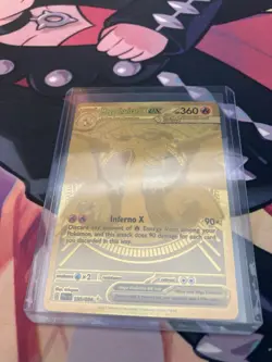 Pokemon Mega Charizard Ex 130 Gold Secret Rare Phantasmal Flames - Image 2