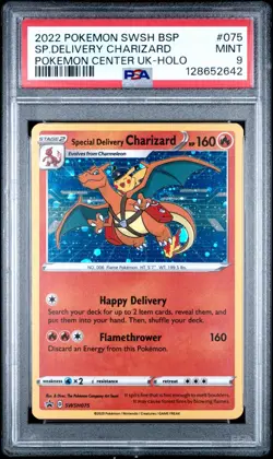 Special Delivery Charizard PSA 9 MINT - SWSH075 - Black Star Promo - Pokemon TCG - Image 1