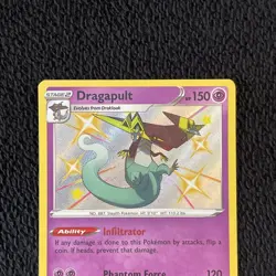 Pokemon TCG Dragapult Shining Fates SV062/SV122 Holo Shiny Holo Rare - Image 2