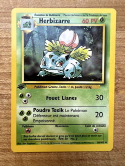 Herbizarre (Ivysaur) 30/102 Pokemon TCG FRENCH 1st Edition Base Set - NM - Image 1