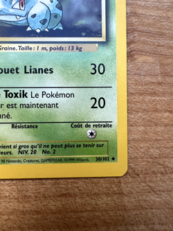 Herbizarre (Ivysaur) 30/102 Pokemon TCG FRENCH 1st Edition Base Set - NM - Image 5