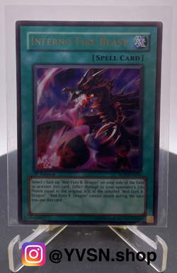 Yugioh! Inferno Fire Blast SOD-EN042 Ultra Rare 1st Edition NM - Image 1