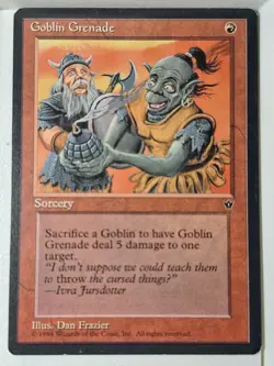 Goblin Grenade (Frazier) - Fallen Empires - Magic the Gathering MTG Nice! - Image 1