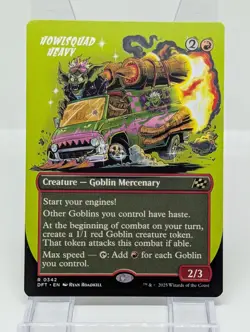 x1 Howlsquad Heavy DFT Aetherdrift MTG 342 RARE SHOWCASE M/NM 1x - Image 1