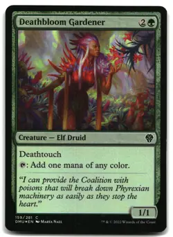 MTG Deathbloom Gardener FOIL C Dominaria United 159 LP - Image 1