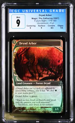 DRYAD ARBOR Future Sight Foil CGC 9 MTG [Nostalgium] - Image 1