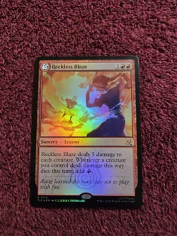 MTG Reckless Blaze 0124 Foil Avatar The Last Air Bender - Image 1