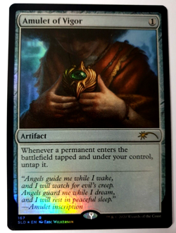 MTG: Secret Lair 'Amulet of Vigor' Rare - VLP - #167 - Image 1
