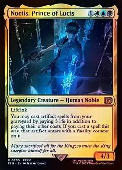Noctis, Prince of Lucis #235 (Foil) (NM) Final Fantasy FIN Magic MTG - Image 1