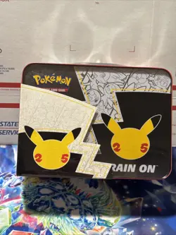 Pokemon Celebrations 25th Anniversary Collectors Chest Lunch Box Tin Sealed - Image 3