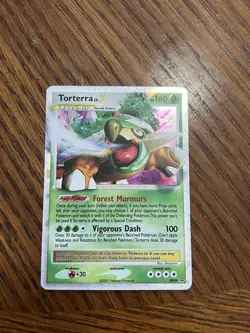 Pokemon Torterra LV.X Diamond & Pearl Black Star Promo DP09 Ultra Rare 2007 - Image 1